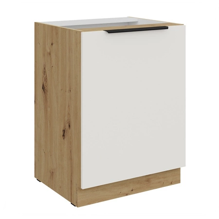 Zestaw mebli kuchennych Corato Ar 255 cm stylowe szafki kuchenne z frontami wykonanymi w technologii anti fingerprint metalowe uchwyty