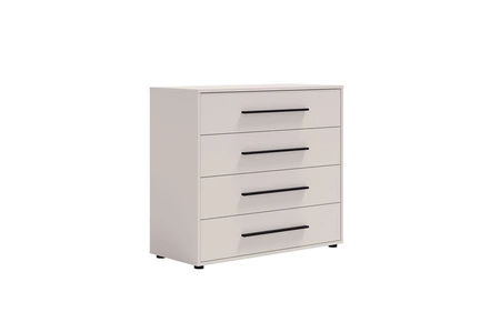 Komoda z szufladami Maxione 99 cm beżowa minimalistyczny design klasyczna forma idealna komoda do salonu lub pokoju dziennego