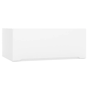 Szafka kuchenna wisząca Zova W90/56 OKGR biała szafka z drzwiami otwieranymi do góry odporna na uszkodzenia i wilgoć frezowany uchwyt