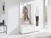 Szafa z lustrem Hit 48 cm biała funkcjonalna oraz praktyczna szafa z lustrem do przedpokoju