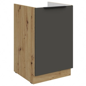 Szafka kuchenna pod zlewozmywak Aversa Ar 50 ZL 1F BB szafka odporna na uszkodzenia wykończenie frontów w technologii anti fingerprint