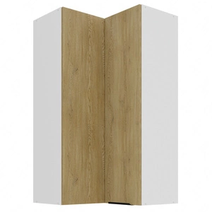 Szafka kuchenna narożna wisząca Cremona 60x60 GN-108 2F metalowy uchwyt krawędziowy szafka odporna na działanie wilgoci i uszkodzenia