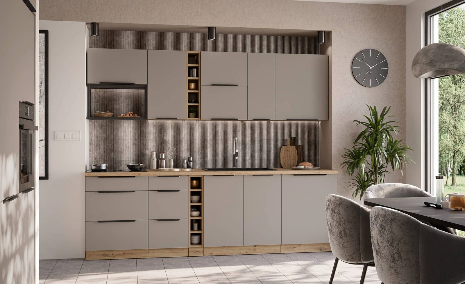 Zestaw mebli kuchennych Fiuggi Ar Zestaw mebli kuchennych prosty