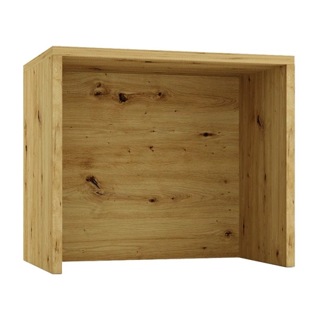 Wyspa kuchenna z szufladami Vita 97 cm dąb artisan / biały połysk funkcjonalny i stylowy mebel do kuchni odporny na działanie wilgoci