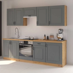 Zestaw mebli kuchennych Kea 250 cm szafki doskonale prezentują się we wnętrzach skandynawskich klasycznych oraz nowoczesnych