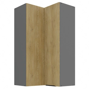 Szafka kuchenna narożna wisząca Corsico 60x60 GN-108 2F metalowy uchwyt krawędziowy szafka odporna na działanie wilgoci i uszkodzenia