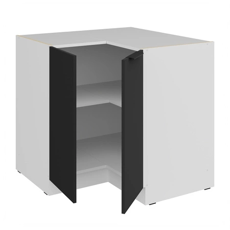 Zestaw mebli kuchennych narożny Alatri Wh 290x230 cm stylowe szafki kuchenne z frontami wykonanymi w technologii anti fingerprint