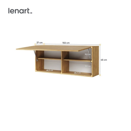 Meblościanka Teen Flex hikora naturalna / silk flou / raw steel idealne meble do stworzenia designerskiego wnętrza w gamingowym stylu