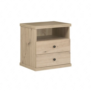 Szafka nocna Cali dąb artisan elegancka szafka z szufladami to funkcjonalny mebel w ponadczasowym designie idealna szafka nocna do sypialni