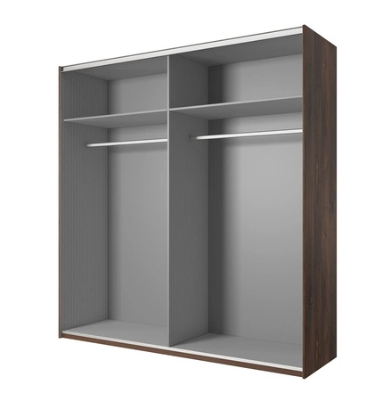 Zestaw mebli do sypialni Sigma dąb artisan / czarny idealne nowoczesne meble do sypialni łóżko z tapicerowanym zagłówkiem