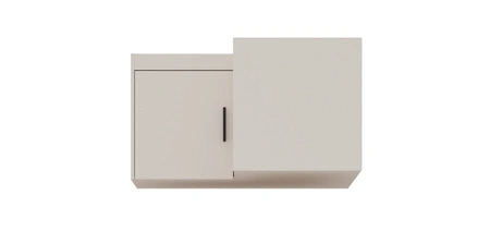 Nadstawka do szafy narożnej Rene beż piaskowy funkcjonalna szafka powiększy miejsce do przechowywania ubrań obuwia i dodatków