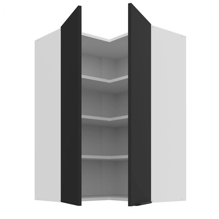 Szafka kuchenna narożna wisząca Alatri Wh 60x60 GN-90 2F odporna na uszkodzenia wykończenie frontów w technologii anti fingerprint