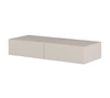 Konsola wisząca Jukon S 90 cm beżowa funkcjonalny i uniwersalny dodatek do salonu przedpokoju lub biura system otwierania szuflad push to open