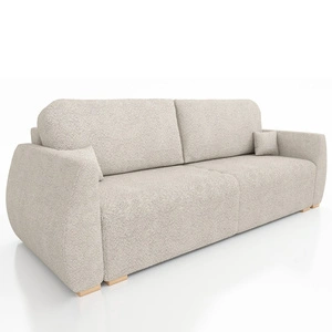 Kanapa rozkładana Linge jasny beż elegancki design doskonała sofa do salonu lub pokoju dziennego funkcjonalność i estetyka