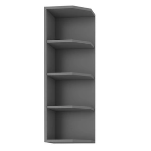 Szafka kuchenna wisząca zakończenie z półkami 30 G-90 ZAK antracyt szafka odporna na parę wodną i wysoką temperaturę