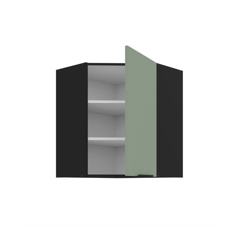 Szafka kuchenna narożna wisząca Treviso Bl 60x60 GN-72 1F odporna na uszkodzenia wykończenie frontów w technologii anti fingerprint