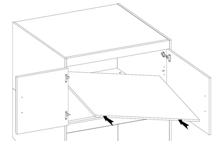 Nadstawka do szafy Rene 90 cm dąb lefkas funkcjonalna szafka powiększy miejsce do przechowywania obuwia ubrań i dodatków