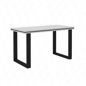 Biurko Makana jasny szary stylowy i funkcjonalny mebel z blatem 56mm do biura gabinetu lub pokoju młodzieżowego