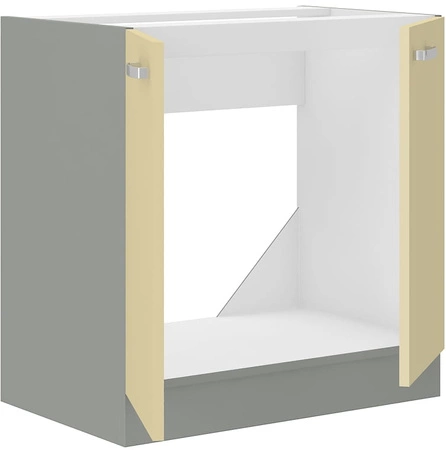 Zestaw mebli kuchennych narożny Karmen 170x190 cm fronty w połysku niepowtarzalny styl szafek dopasuje się do wnętrza każdej kuchni