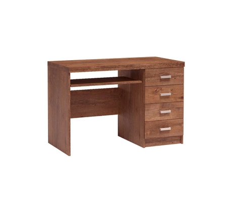 Biurko Indiana 120 cm jesion jasny eleganckie biurko z szufladami idealne do pokoju nastolatka lub biura