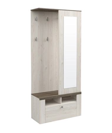 Garderoba Larona sibiu larche / sonoma truffel klasyczny design funkcjonalna oraz praktyczna garderoba do przedpokoju