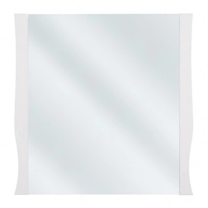 Lustro łazienkowe Elisabeth 80x80 cm dekoracyjne lustro w białej drewnianej ramie nowoczesny i funkcjonalny dodatek do łazienki