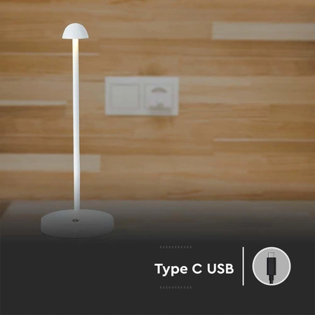 Lampka nocna Plain biała 1,6W 3000K-6000K prosta konstrukcja idealna do wnętrz o minimalistycznym designie zmienna barwa światła