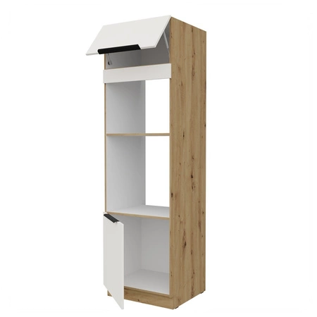 Słupek kuchenny Corato Ar 60 DPM-210 2F szafka do zabudowy mikrofali i piekarnika fronty wykonane w technologii anti fingerprint