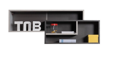 Zestaw mebli Tablo 6 grafit / enigma idealna propozycja do pokoju dziecięcego lub młodzieżowego w modnym stylu