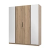 Szafa z lustrem Kastano IX 200 cm dąb evoke nowoczesny design szafa dedykowana do sypialni lub przedpokoju metalowe uchwyty