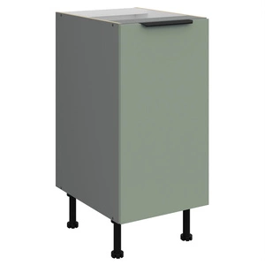 Szafka kuchenna stojąca z półką Treviso Ant 40 D 1F BB szafka odporna na uszkodzenia wykończenie frontów w technologii anti fingerprint