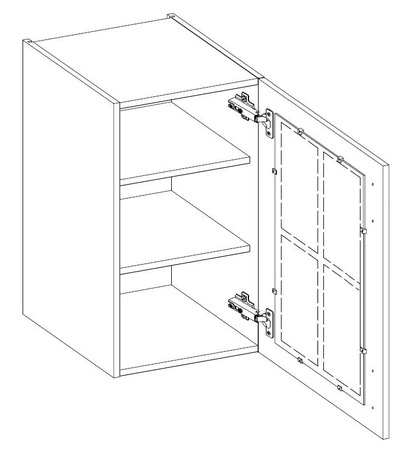 Zestaw mebli kuchennych narożny Scandi 265x300x180 cm idealny do wnętrz w stylu skandynawskim klasycznym i nowoczesnym
