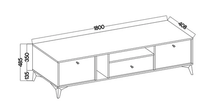 Zestaw mebli do salonu Kioto I czarny grafit stylowy design eleganckie meble w ponadczasowej kolorystyce wzbogacone złotymi dodatkami