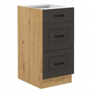 Szafka kuchenna stojąca z szufladami Style 40 D 3S BB szafka odporna na parę wodną wysoką temperaturę i rozlaną ciecz