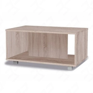 Stolik kawowy Maximus 100 cm dąb sonoma jasny nowoczesny design mebla obrzeża stolika wykończone specjalną okleiną ABS