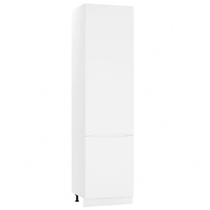 Słupek kuchenny Zova D60 LO/2333 biały wysoka szafka do zabudowy lodówki frezowane uchwyty szafka odporna na uszkodzenia i wilgoć