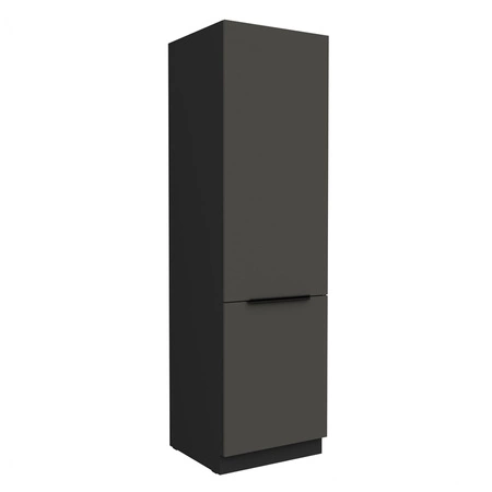 Zestaw mebli kuchennych Aversa Bl 390 cm stylowe szafki kuchenne z frontami wykonanymi w technologii anti fingerprint metalowe uchwyty