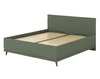 Łóżko Scandia 180x200 cm zielone z pojemnikiem na pościel nowoczesny styl łóżko na wysokich nogach do sypialni