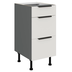 Szafka kuchenna stojąca z szufladami Corato Ant 40 D 3S BB odporna na uszkodzenia wykończenie frontów w technologii anti fingerprint