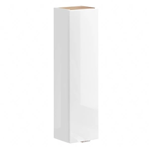 Szafka łazienkowa wisząca Capri 20 cm biały połysk stylowa szafka z półkami front wzbogacony metalowym uchwytem krawędziowym