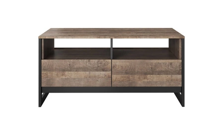 Stolik kawowy Holte dąb grange piaskowy / matera stolik z szufladami nowoczesny design blat odporny na rozlane ciecze