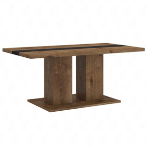 Stolik kawowy Salem dąb lefkas / czarny nowoczesny design mebla blat odporny na rozlanie cieczy