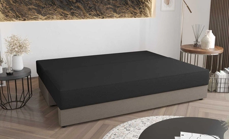 Kanapa rozkładana Fogu indyjski róż prosta forma sofy w nowoczesnym designie sztruksowa tkanina obiciowa pojemnik na pościel