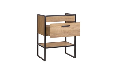 Szafka pod umywalkę Brooklin 60 cm dąb craft złoty nowoczesna i funkcjonalna szafka do łazienki o niepowtarzalnym wzornictwie