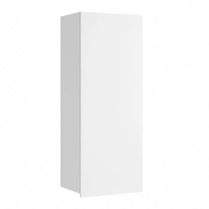 Szafka wisząca Apulia 45 cm biały połysk minimalistyczny design stylowa witryna do salonu prosta bryła wpisująca się w każde wnętrze