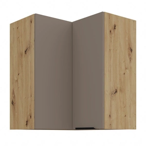 Szafka kuchenna narożna wisząca Fiuggi Ar 60x60 GN-72 2F odporna na uszkodzenia wykończenie frontów w technologii anti fingerprint