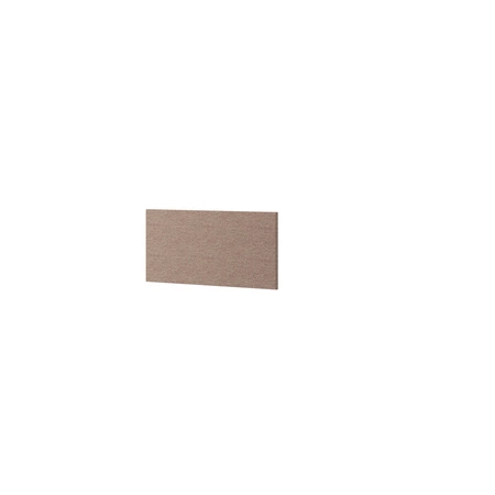 Panel tapicerowany Woow 48x95 cm brązowy stylowy panel ścienny prostokąt melanżowa tkanina modne wykończenie każdej aranżacji