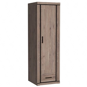 Szafa Cali 58 cm dąb truflowy / czarny elegancka stylistyka mebla wzbogacona o stylowe czarne dodatki szafa z szufladą