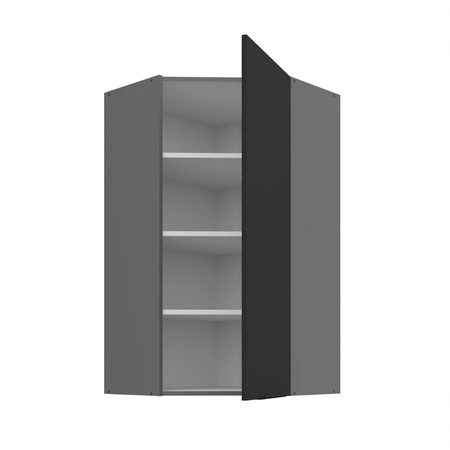 Szafka kuchenna narożna wisząca Alatri Ant 60x60 GN-108 1F odporna na uszkodzenia wykończenie frontów w technologii anti fingerprint