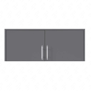 Nadstawka do szafy Caspe 100 cm antracytowa nowoczesny design wykończenie ABS oraz aluminiowe uchwyty